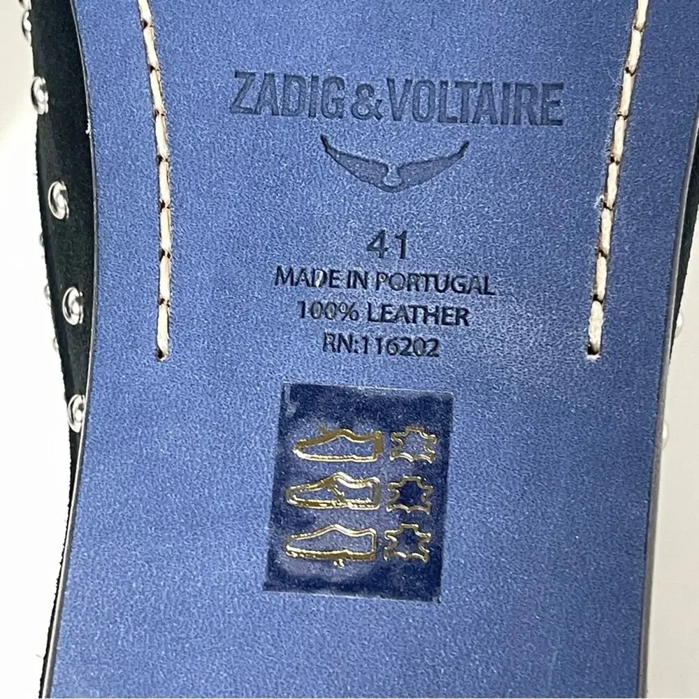 Zadig and Voltaire Sleeper Dream Studs Leather Sandal